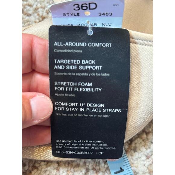 NWT; BALI Women's Bra size 36 D; All Around Comfort; No Wire; NEW!! - Picture 5 of 8